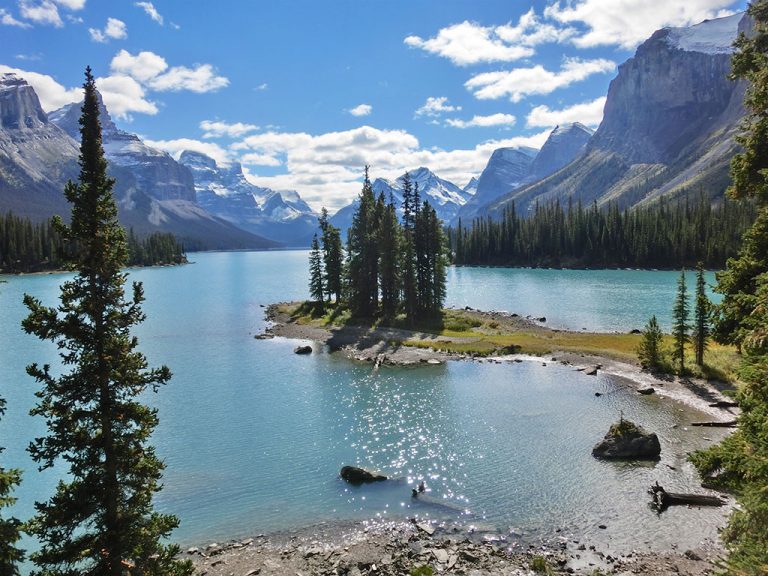 Maligne Lake og Spirit Island