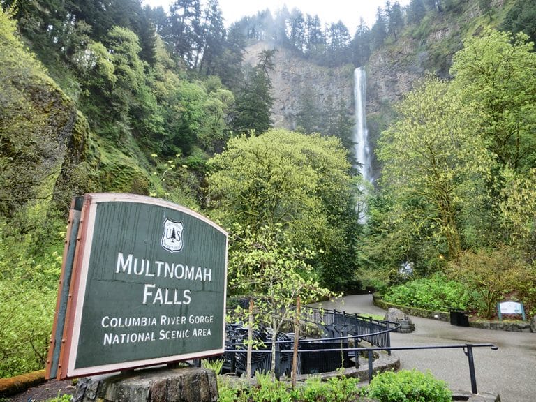 Multnomah Falls ved Portland, Oregon
