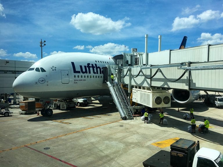 København via Frankfurt til Houston