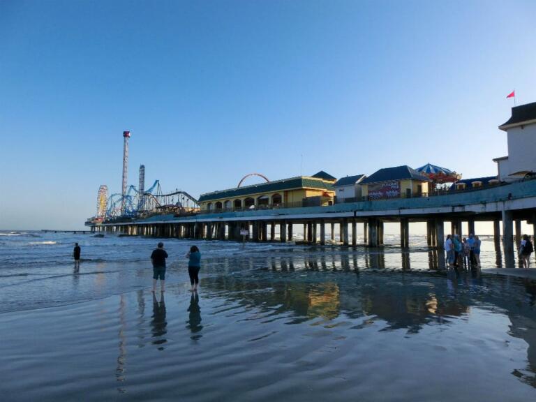 Galveston downtown og Pleasure Pier
